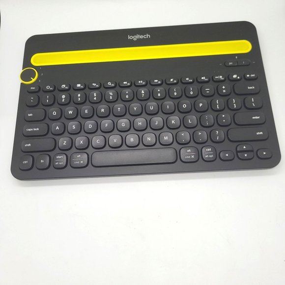 Logitech K480 4 Multi Device Tablet Phone Bluetooth Wireless Keyboard - Picture 1 of 4